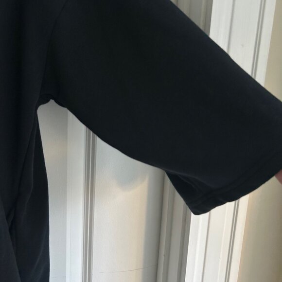 PUMA GLAM OVERSIZED HOODED DRESS XL Black w/ Metallic Gold Logo Sport Casual - Picture 10 of 12